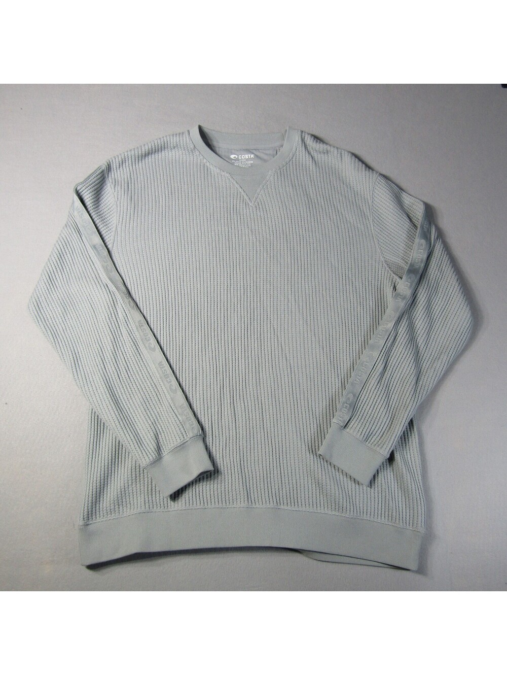 NWT Costa Del Mar Thermal Crew Neck Sweatshirt Men's XL Deck Gray